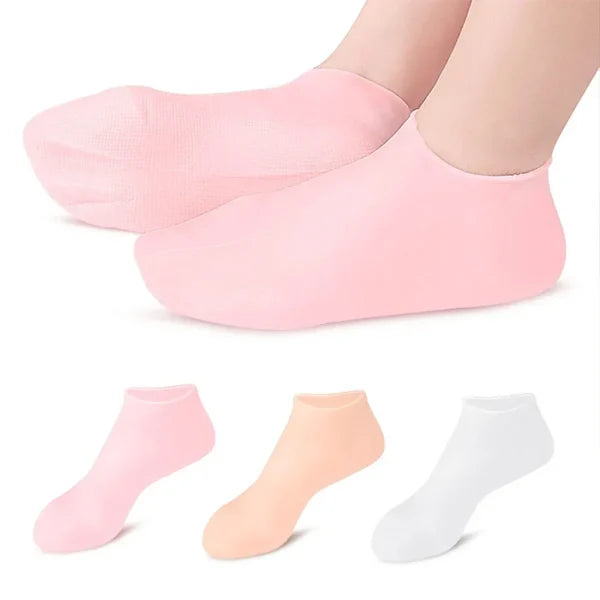 Silicone Socks Gel Moisturizing Jelly Socks Foot Care Protector (random Color)