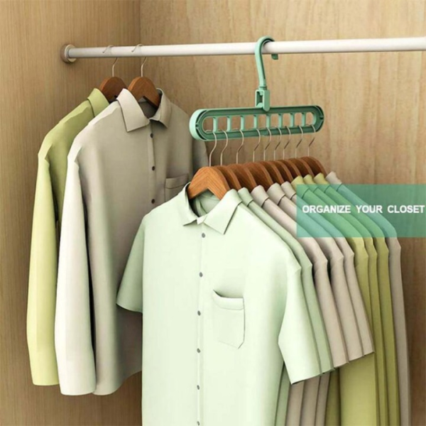 9 Hole Hangers Wardrobe Organizers Space Saving Sturdy Plastic Hangers For Home Essentials For Wardrobe