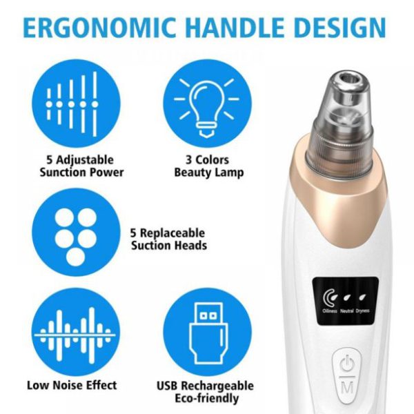 Blackhead Suction Remover Pore Vacuum | Blackhead Pore Cleaning Beauty Tool