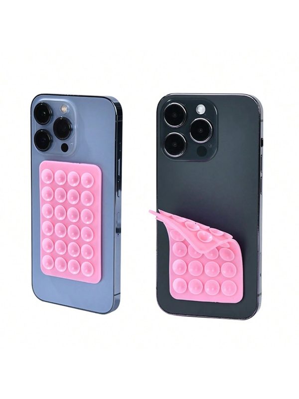 Double Sided Suction Cups Cell Phone Holder Universal Bubble Gripper Silicone Pad (random Colour)