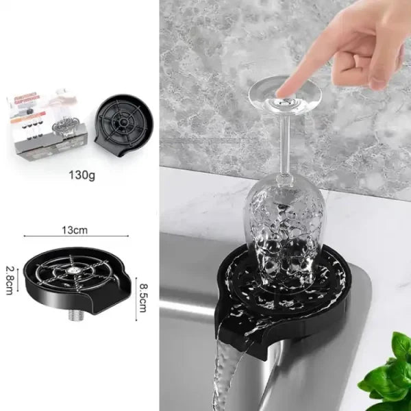 Glass Washer – Glass Washer For Kitchen – Glass Rinser Cup Bottle Washer Cleaner For Kitchen Sinks, Kitchen Sink Accessories Attachment Stainless