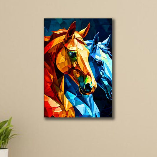 Horse Aesthetic Wooden Frame 8×11 Inch Size