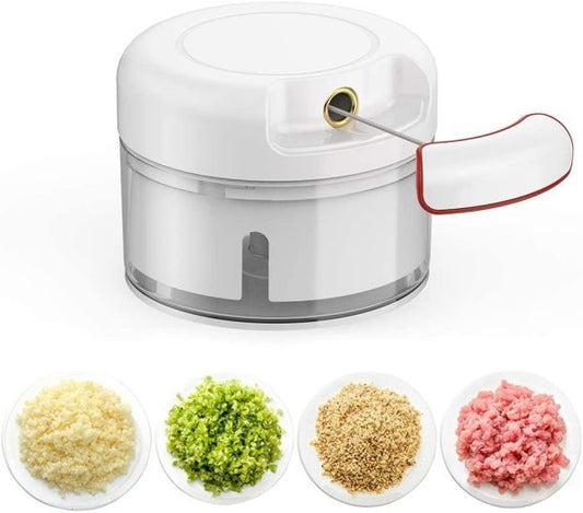 (nw00085) Mini Food Chopper Powerful Meat Grinder Hand-power Food Chopper Mincer Mixer Blender Chop Meat Fruit Vegetable Nuts Shredder