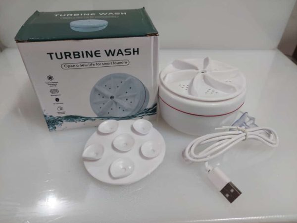 Mini Washing Machine Portable Ultrasonic Turbine Washer