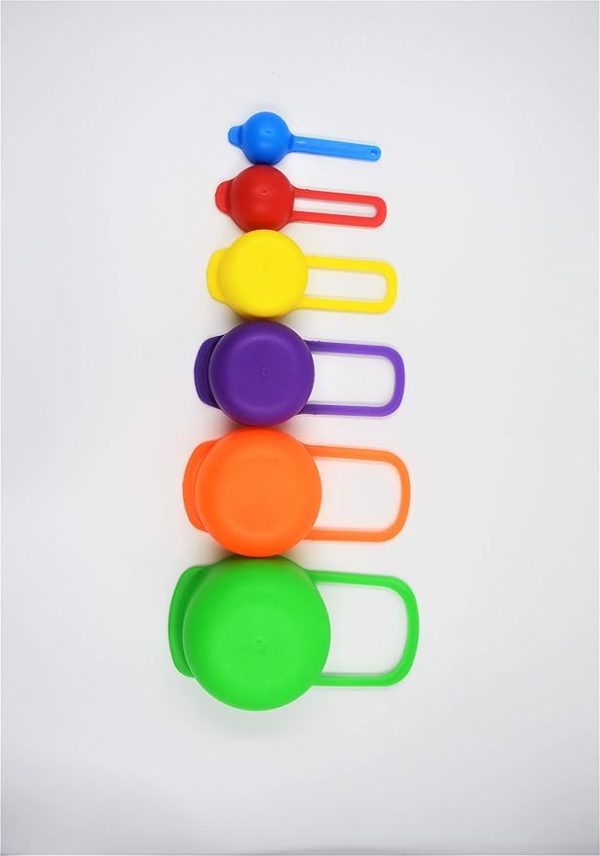 Multi Color Measuring Cup And Spoon Set – 6pcs (random Colors)