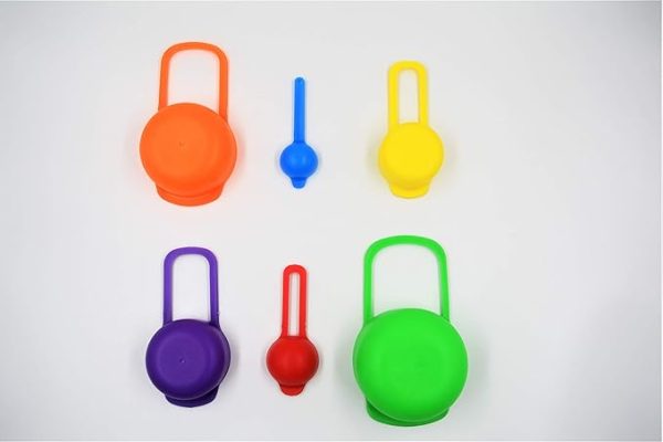 Multi Color Measuring Cup And Spoon Set – 6pcs (random Colors)