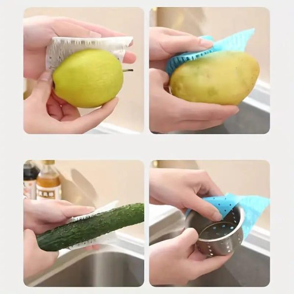 (Pack of 2) Multipurpose Vegetable Peeler Fruit And Vegetable Cleaning Brush (random Color)