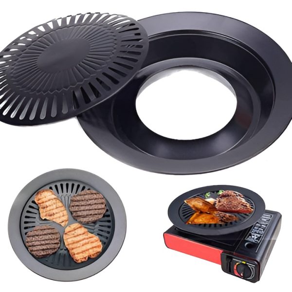 Non Stick Bbq Grill Frying Pan Non-stick Korean Traditional Cast Iron Grill Pan – 32cm